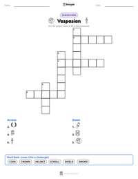 Vespasian printable worksheet preview