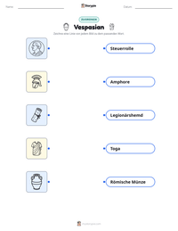 Vespasian druckbare Arbeitsblatt Vorschau