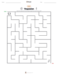 Vespasian printable worksheet preview