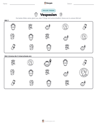 Vespasian druckbare Arbeitsblatt Vorschau