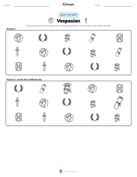 Vespasian printable worksheet preview