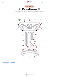 Aperçu de la feuille de travail imprimable Forum Romain