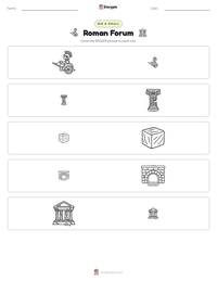 Roman Forum printable worksheet preview