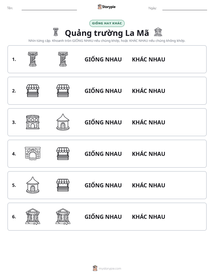 Giống Hay Khác