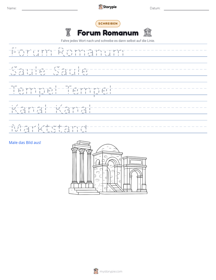 Schreibübung