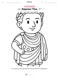 Aperçu de la feuille de travail imprimable Empereur Titus