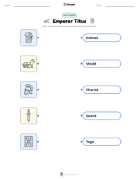 Emperor Titus printable worksheet preview