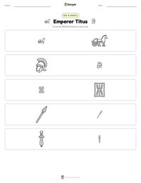 Emperor Titus printable worksheet preview