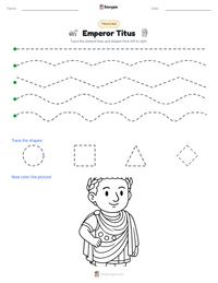 Emperor Titus printable worksheet preview