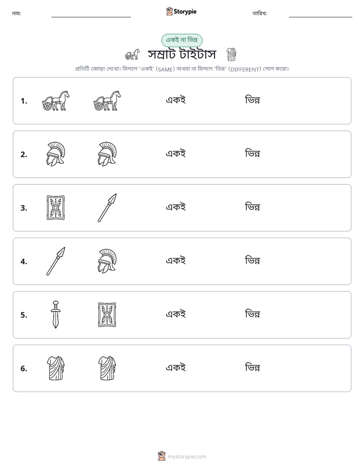 একই বা ভিন্ন