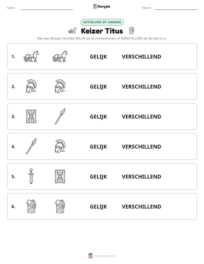 Zelfde of Verschillend