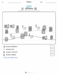 টেলিফোন মুদ্রণযোগ্য কাজের পৃষ্ঠার প্রিভিউ