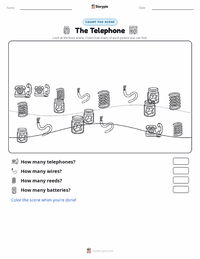 The Telephone printable worksheet preview