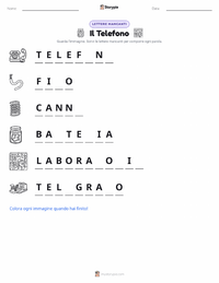 Anteprima della scheda stampabile di Il Telefono