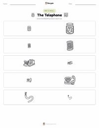 The Telephone printable worksheet preview