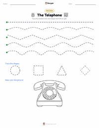 The Telephone printable worksheet preview