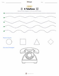 Anteprima della scheda stampabile di Il Telefono