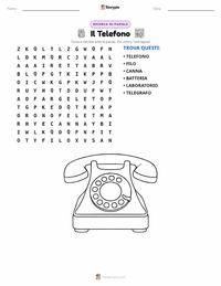 Anteprima della scheda stampabile di Il Telefono