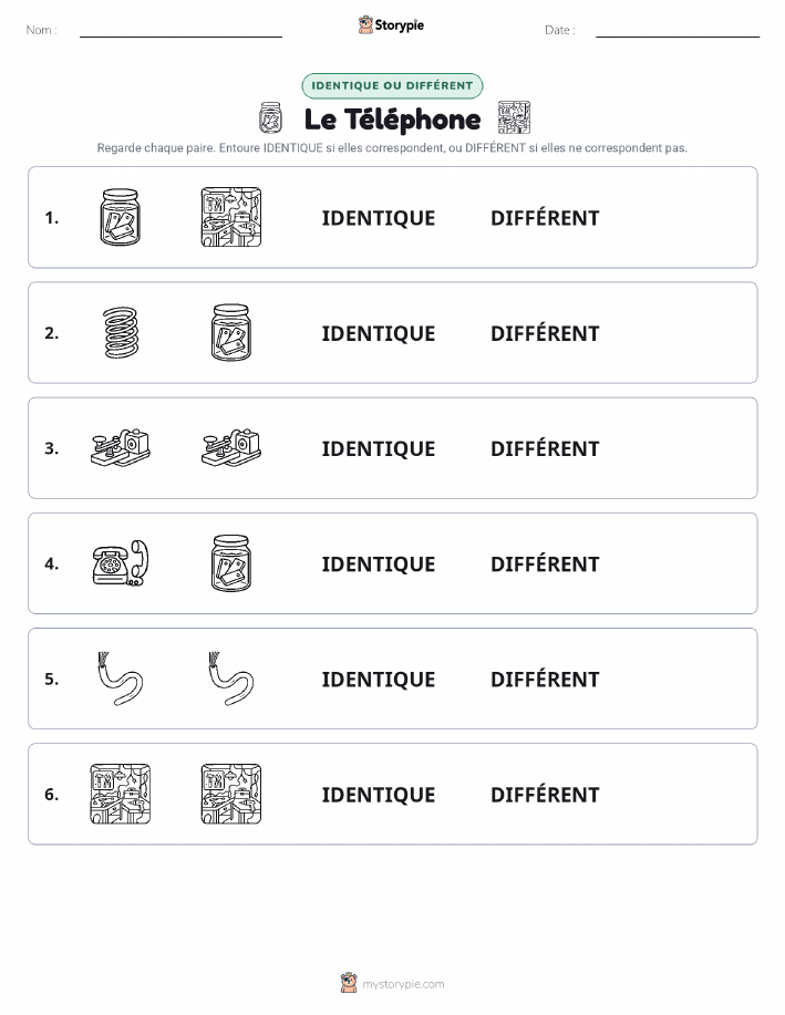 Identique ou Différent