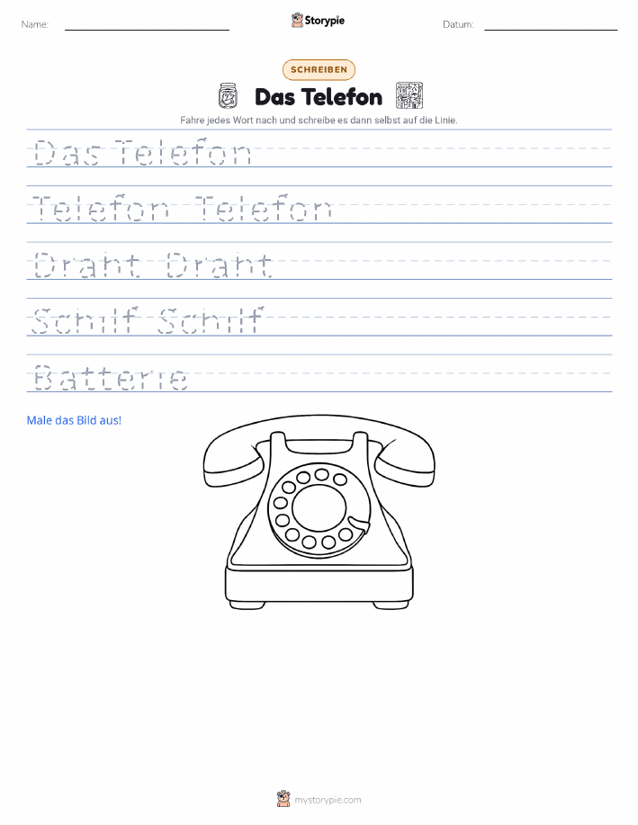 Schreibübung