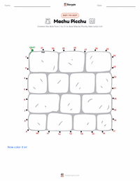 Machu Picchu printable worksheet preview