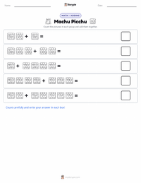 Machu Picchu printable worksheet preview