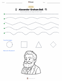 Alexander Graham Bell printable worksheet preview