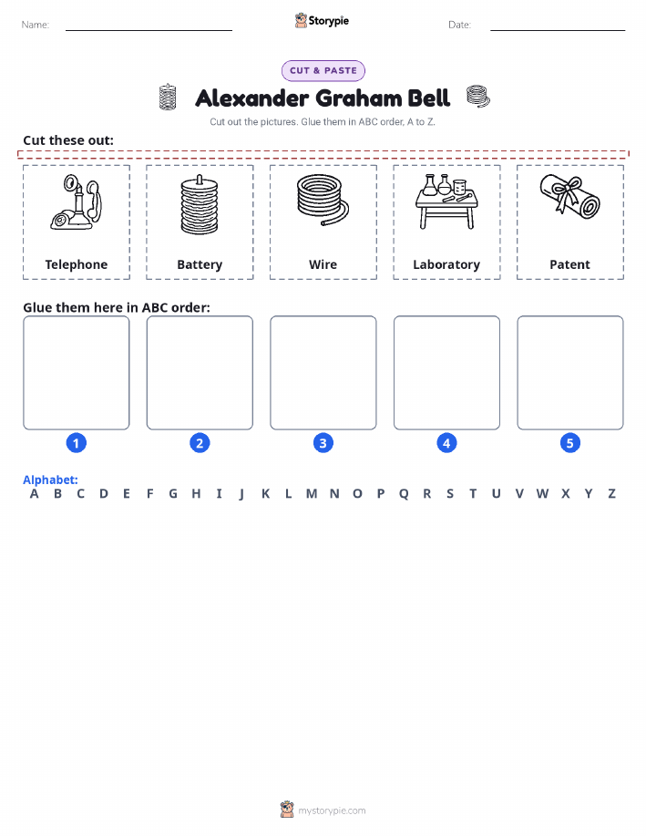 Cut & Paste Alphabet