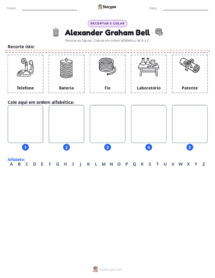 Recortar & Colar Alfabeto