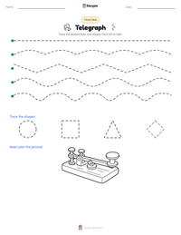 Telegraph printable worksheet preview