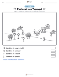 Aperçu de la feuille de travail imprimable Pachacuti Inca Yupanqui