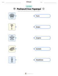 Pachacuti Inca Yupanqui printable worksheet preview