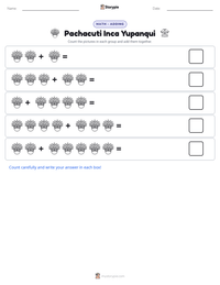 Pachacuti Inca Yupanqui printable worksheet preview