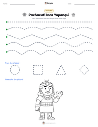 Pachacuti Inca Yupanqui printable worksheet preview