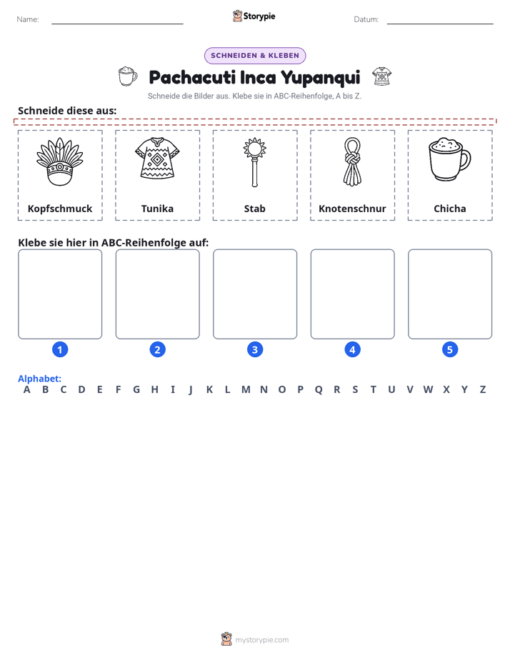 Schneiden & Einfügen Alphabet