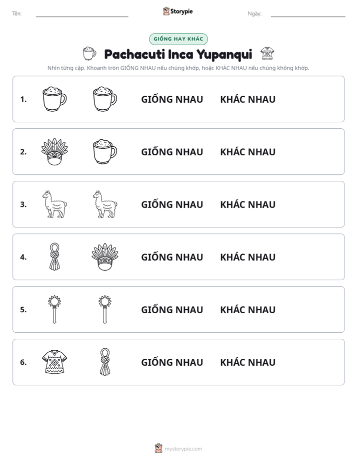 Giống Hay Khác