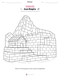 Inca Empire coloring page for kids