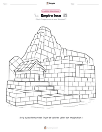 Aperçu de la feuille de travail imprimable Empire Inca