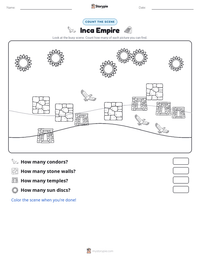 Inca Empire printable worksheet preview