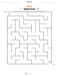 Anteprima della scheda stampabile di Impero Inca