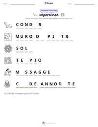 Anteprima della scheda stampabile di Impero Inca