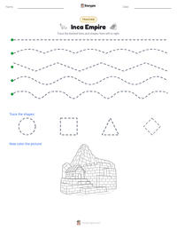 Inca Empire printable worksheet preview