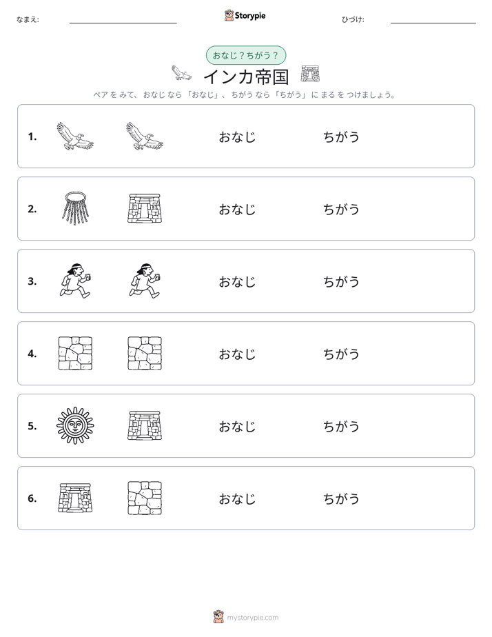 同じか違うか