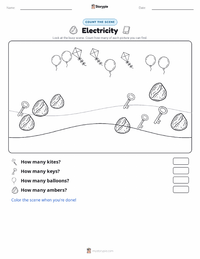 Electricity printable worksheet preview