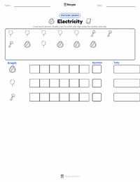Electricity printable worksheet preview