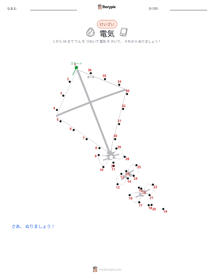 点つなぎ