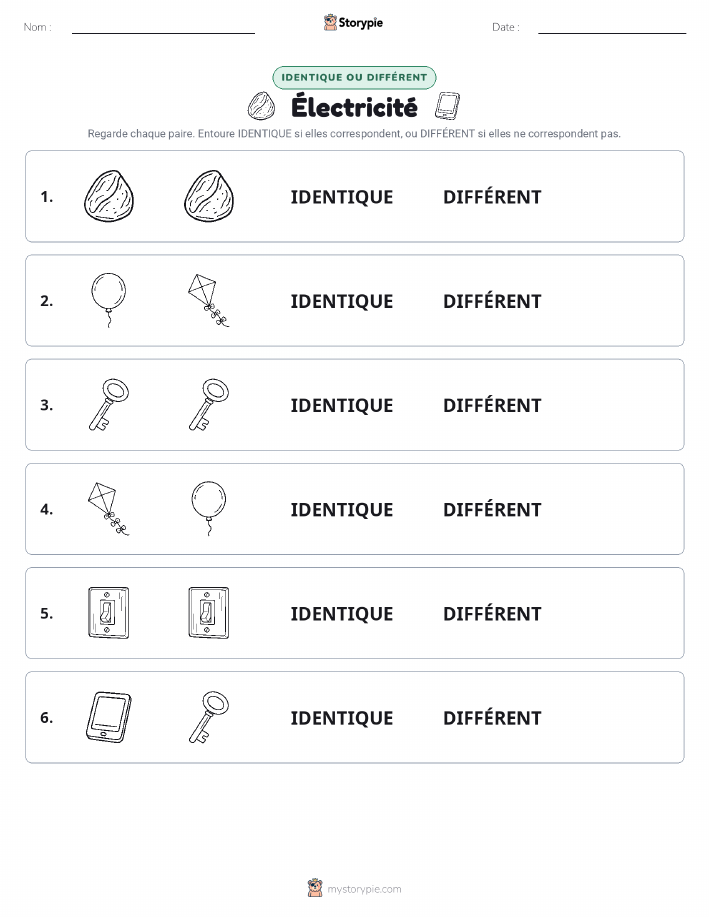 Identique ou Différent