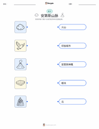 安第斯山脉 可打印工作表预览