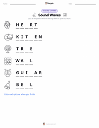 Sound Waves printable worksheet preview