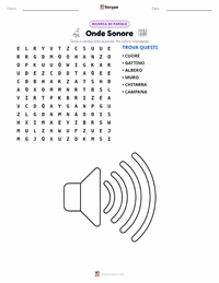 Anteprima della scheda stampabile di Onde Sonore